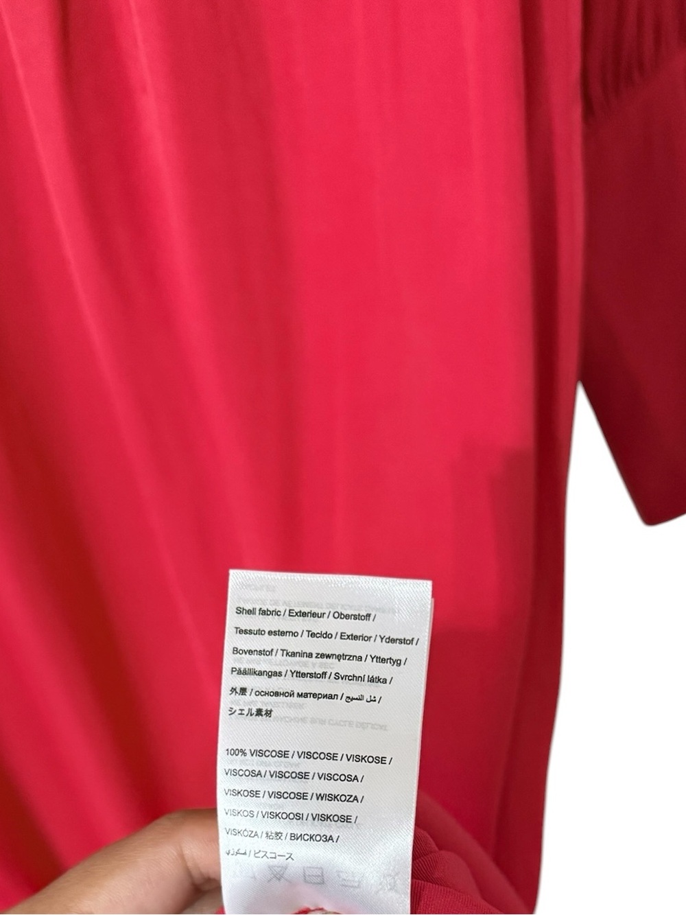 NWT FARM RIO Lenzing Ecovero Cut Out Red Sateen Long Sleeve Maxi Dress - Picture 10 of 12